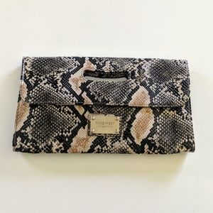 Nine West snakeskin clutch